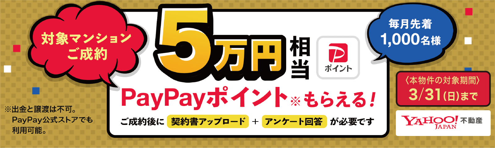 5万円相当PayPayポイントもらえる！